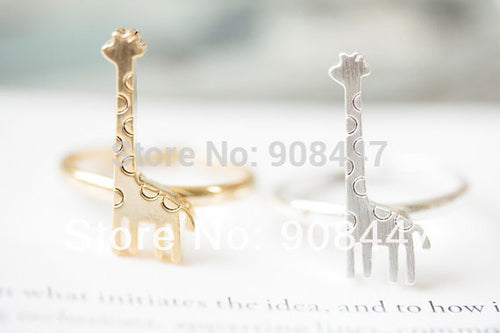 10 PCSlot-R203 Europe and the United States Jewelry Deer Ring Giraffe Ring Accessories .