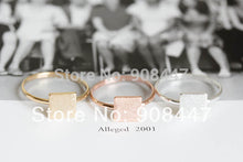 10 PCSlot-R207 Finger Rings Square Jewelry Wedding Ring Quadrangle Ring .