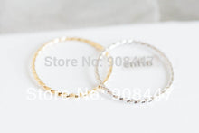 10 PCSlot-R214 brief twisted rope small ring 18k gold plated austrian crystal ring