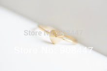 10 PCSlot-R219 18KGP Copper Alloy Classic Convex Heart Rings