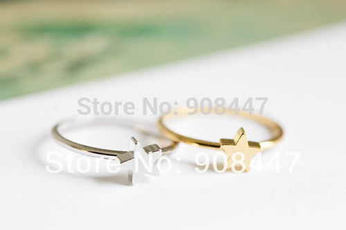 10 PCSlot-R223 star mid knuckle rings star rings knuckle ring gold knuckle ring