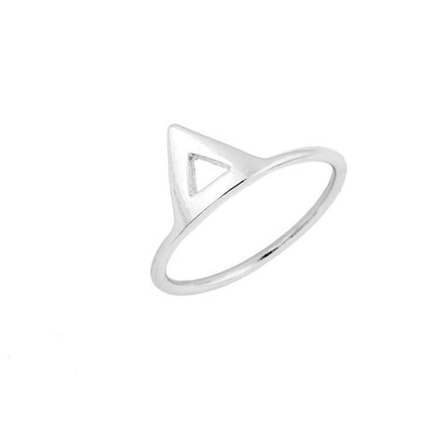 10 PCSlot Jewelry Three-diional Triangular Pyramid Ring