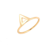 10 PCSlot Jewelry Three-diional Triangular Pyramid Ring