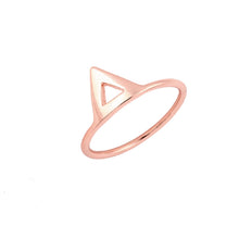 10 PCSlot Jewelry Three-diional Triangular Pyramid Ring