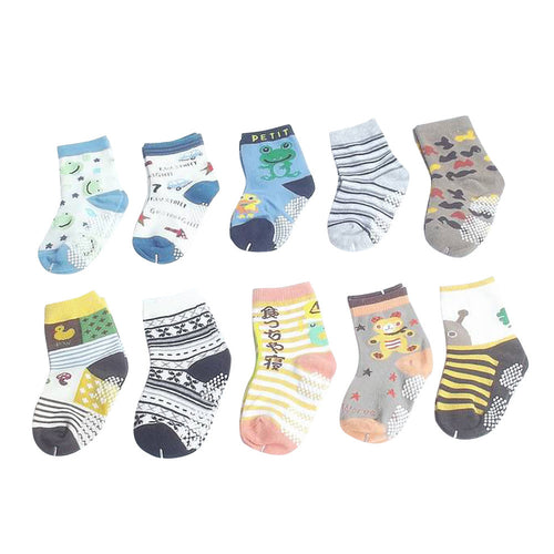 10 Pair Cotton Baby Socks born Floor Socks Kids Cartoon Short Socks Baby Girl Boy Socks