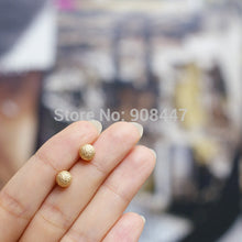 10 Pair-S057 Cute jewelry Matte Ball stud earring in gold and silver,circle round earring