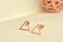 10 Pairs-S062 jewelry triangle earrings Cute Simple Stud Earrings