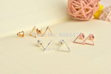 10 Pairs-S062 jewelry triangle earrings Cute Simple Stud Earrings