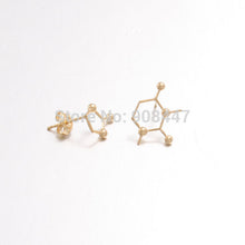 10 Pairs- S078 Unbalance Caffeine Molecule Structure Stud Earrings Unique Chemistry Earrings
