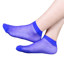 10 Pairs Women's Socks Crystal Thin Transparent Thin Silk Socks In Short Socks Feida