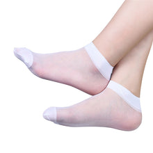 10 Pairs Women's Socks Crystal Thin Transparent Thin Silk Socks In Short Socks Feida