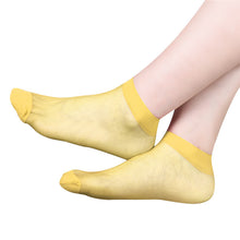 10 Pairs Women's Socks Crystal Thin Transparent Thin Silk Socks In Short Socks Feida