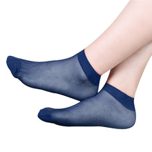 10 Pairs Women's Socks Crystal Thin Transparent Thin Silk Socks In Short Socks Feida