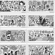 10 Styles Dream Girl Series Nail Stamp Stamping Image Steel Plate Print Nail Art Template DIY Polish Tools