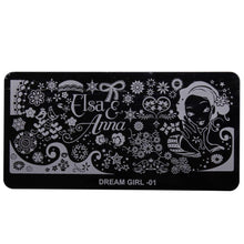 10 Styles Dream Girl Series Nail Stamp Stamping Image Steel Plate Print Nail Art Template DIY Polish Tools