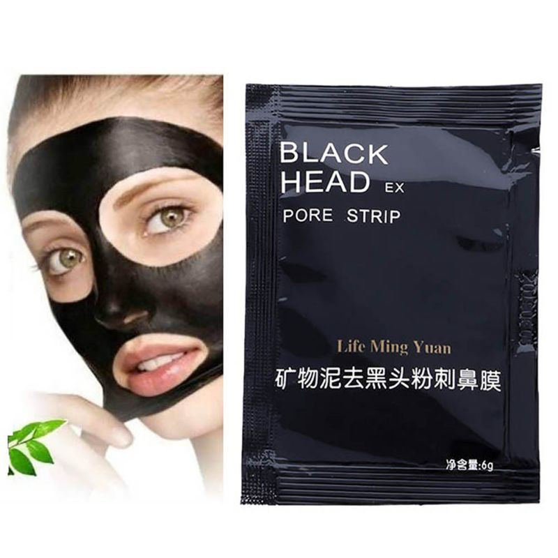 10pcss  Black Face Skin Care Suction Mask Nose Blackhead Remover Acne Treatment Mask Peeling Peel off Black Head Mud Facial Mask