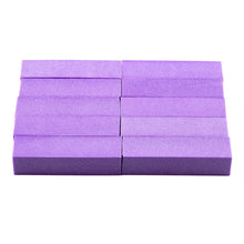 10 pcs BlockBuffer Acrylic Nail Art Sanding Files purple