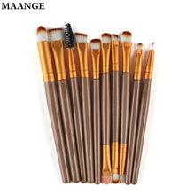 10 pcs Professional Maange makeup brushes rose gold Wood toothbrush Eyeshadow makeup brush cleaner Kit tools cosmetics