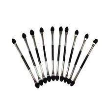 10 pcs professional Makeup Double-end Eye Shadow Eyeliner makeup brushes Sponge Applicator Tool Cosmetics