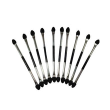 10 pcs professional Makeup Double-end Eye Shadow Eyeliner makeup brushes Sponge Applicator Tool Cosmetics