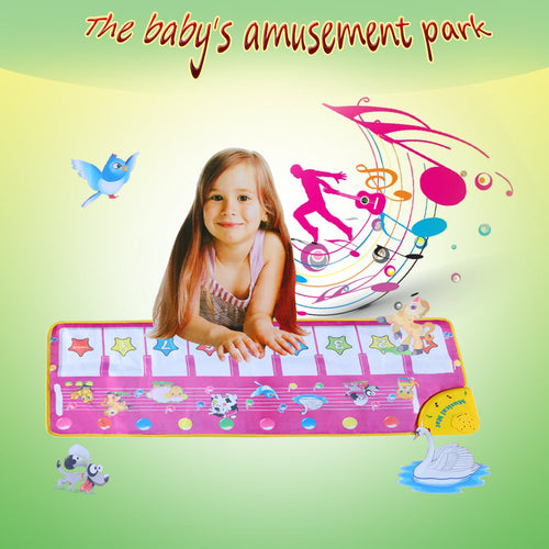 100 * 36 CM Baby Toys Music Play Mats Piano Music Carpet Blanket Educational Learning Mat Touch Kids Toys Best Gift