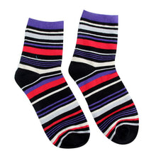 100% Cotton Warm New Men Mixed Color Wide Stripe Ankle Soft Casual Socks PY8
