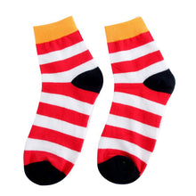 100% Cotton Warm New Men Mixed Color Wide Stripe Ankle Soft Casual Socks PY8