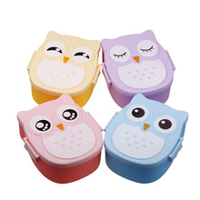 1000ml Food Grade Plastic Lunch Box Cute Cartoon Owl Food Fruit Storage Container Portable Bento Box For Children Gifts82621