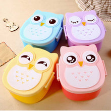 1000ml Food Grade Plastic Lunch Box Cute Cartoon Owl Food Fruit Storage Container Portable Bento Box For Children Gifts82621