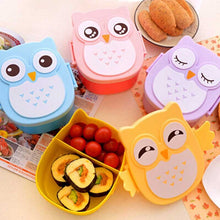 1000ml Food Grade Plastic Lunch Box Cute Cartoon Owl Food Fruit Storage Container Portable Bento Box For Children Gifts82621