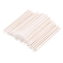 100Pcs Orange Wood Sticks Nail Art Care Salon Cuticle Pusher Remover icure Tool