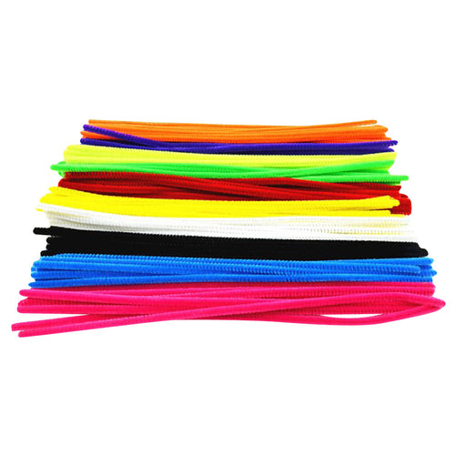 100pcs Montessori Materials Chenille Children Educational Toy Crafts for Kids Colorful Pipe Cleaner DIY Toys Craft