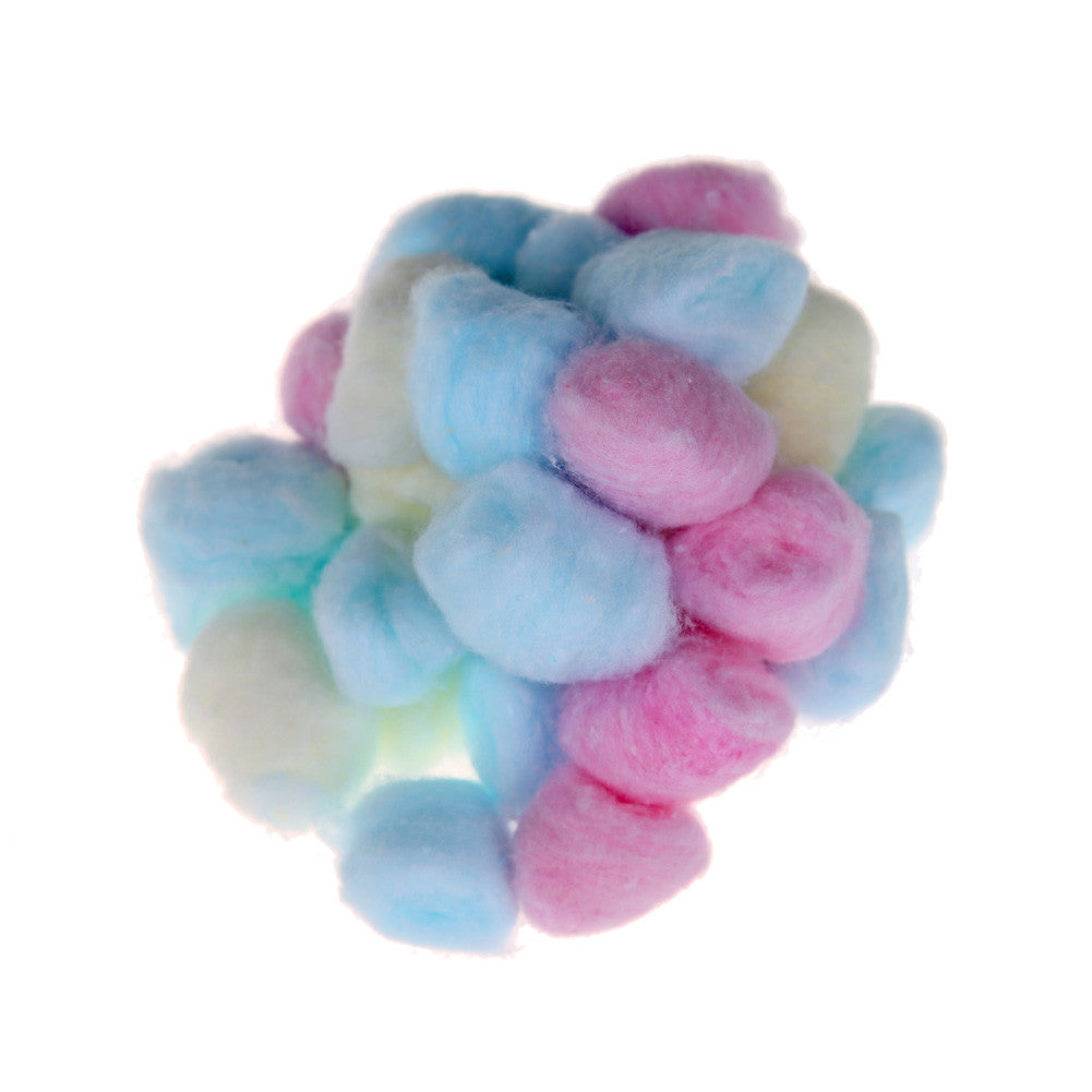 100pcs/pack Colorful Nail Art Cotton Balls Nail Polish Remover Cleaner Pads Wipe