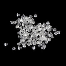 100pcsset DIY Earrings Jewelry Accessories Bullet Plastic Ear Pluggingblocked,Earring back