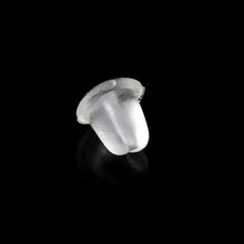 100pcsset DIY Earrings Jewelry Accessories Bullet Plastic Ear Pluggingblocked,Earring back