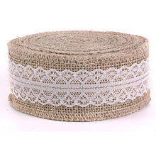 10M Rustic Wedding Centerpieces Decorations Crafts Jute Ribbon Lace Natural Burlap Trims Party Cake Home Decor Supplies 91123