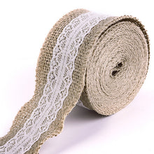 10M Rustic Wedding Centerpieces Decorations Crafts Jute Ribbon Lace Natural Burlap Trims Party Cake Home Decor Supplies 91123