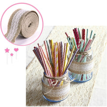 10M Rustic Wedding Centerpieces Decorations Crafts Jute Ribbon Lace Natural Burlap Trims Party Cake Home Decor Supplies 91123