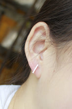 10PCS 18k Gold silver plated Simple Bar stud Earrings S081