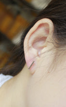 10PCS 18k Gold silver plated Simple Bar stud Earrings S081