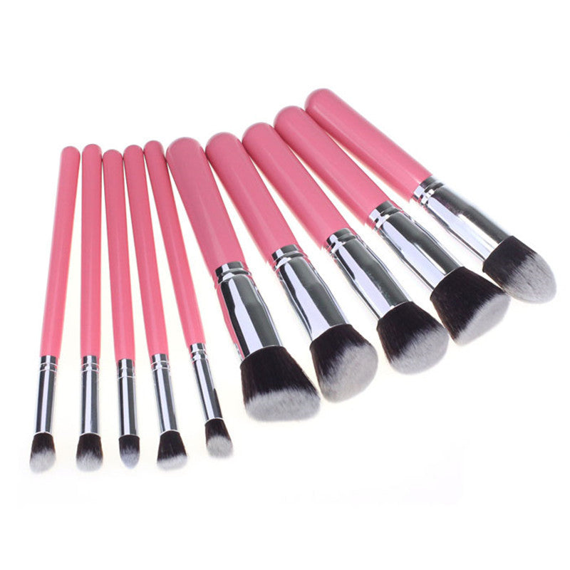 10PCS/1 Cosmetic Makeup Brush Multi-Function Liquid Face Foundation Powder Eyeshadow eyebrow Brushes