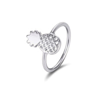 10PCS Cute Pineapple Rings Simple Funny Outline Fruit Rings Lovely Ananas Rings Party Gift R142