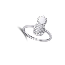 10PCS Cute Pineapple Rings Simple Funny Outline Fruit Rings Lovely Ananas Rings Party Gift R142