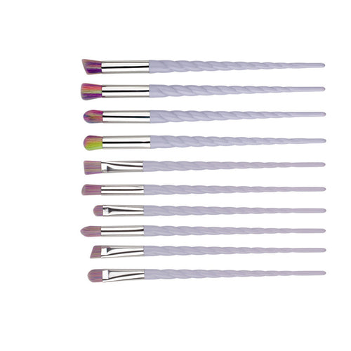 10PCS Eyebrow Eyeliner Blush Cosmetic makeup brushes professional Foundation Concealer make up brushes maquillage Tools