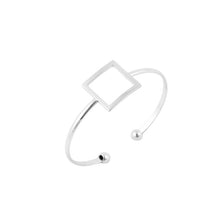 10PCS Copper Geometric Open Square Bracelets Bangles Ajustable Love Bangle Party Gifts G066