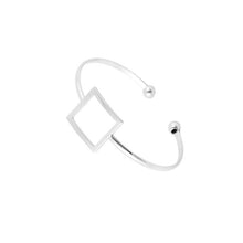 10PCS Copper Geometric Open Square Bracelets Bangles Ajustable Love Bangle Party Gifts G066