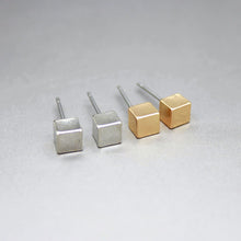 10PCS Gold Silver Rose GoldTiny Square stud earrings Simple earrings Gift mom Birthday Gift best friend Birthday S082