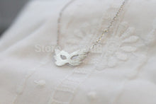 10PCS-N096 Gold Silver Tiny Fairy masquerade fox Mask Necklace fa,bohemia face mask necklace pendant