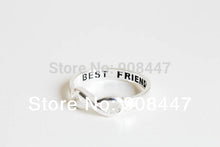 10PCS- Best Friends Ring Infinity Ring Engraved Rings O Jewelry Gold Silver plated Friends Gifts rings