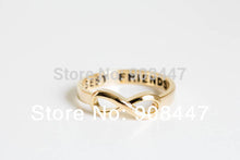 10PCS- Best Friends Ring Infinity Ring Engraved Rings O Jewelry Gold Silver plated Friends Gifts rings